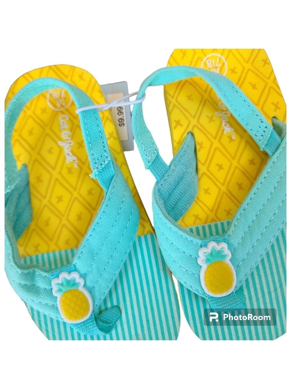 New Cat & Jack Pineapple Sandals Sizes 5/6 & 7/8